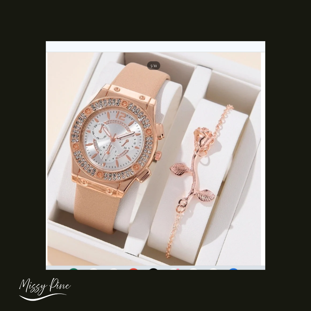 Rose Gold Time Teller