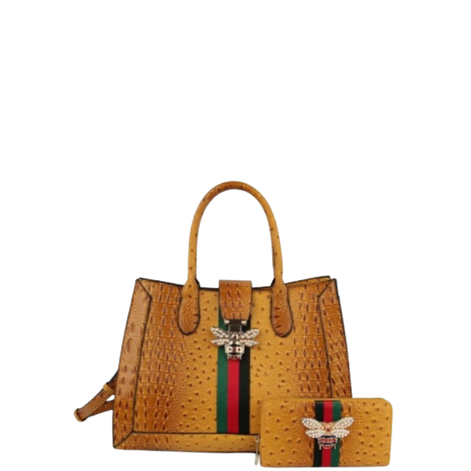 Bee Satchel and Wallet
