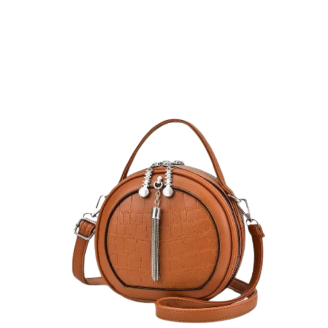 Oval short handle handbag