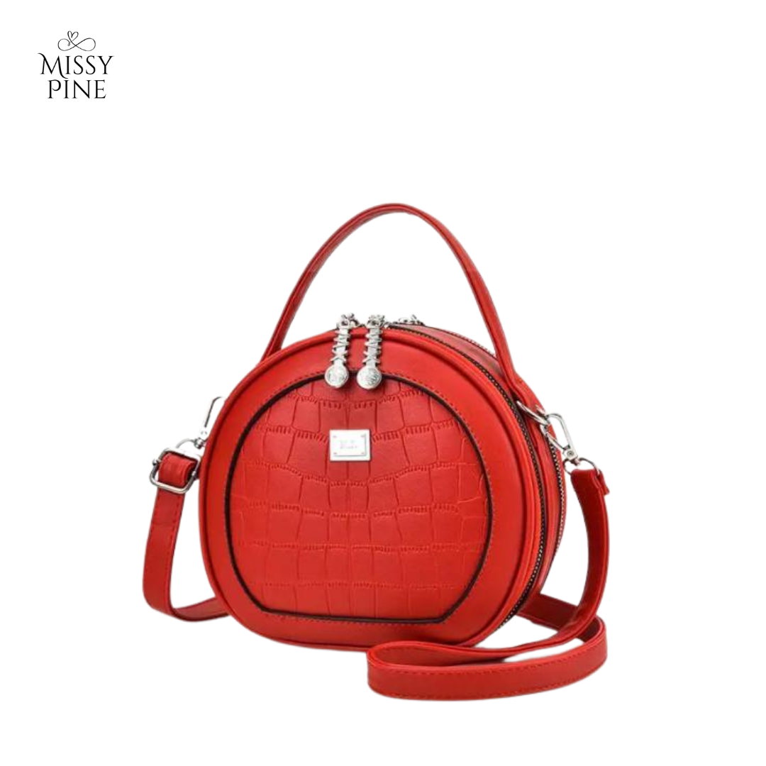 Oval short handle handbag